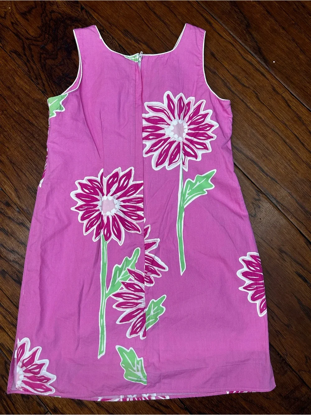 vintage white label Lilly Pulitzer Twirlers sleeveless shift dress
